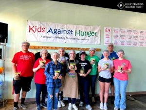 Group of Kids Against Hunger volunteers