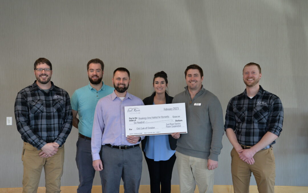 Habitat for Humanity Receives Donation from East River Electric