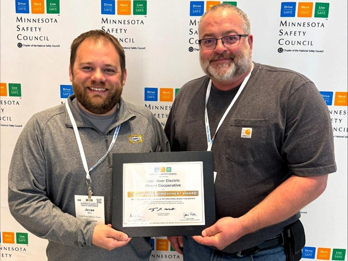 East River Electric Earns a Minnesota Safety Council Governor’s Workplace Safety Award
